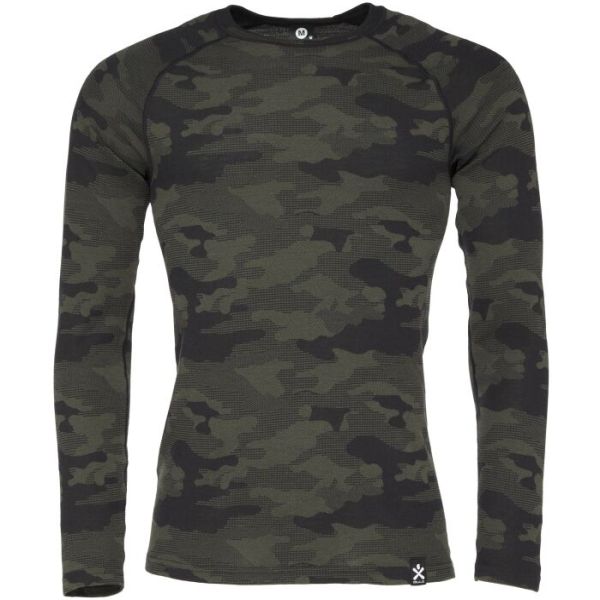 Camo Merino Wool Crew